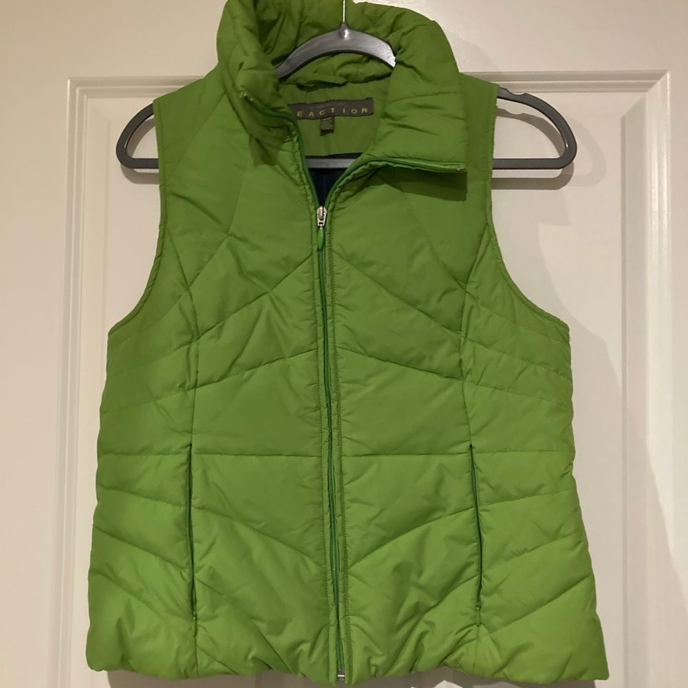 KENNETH Cole Reaction Lime Green Puffer Vest